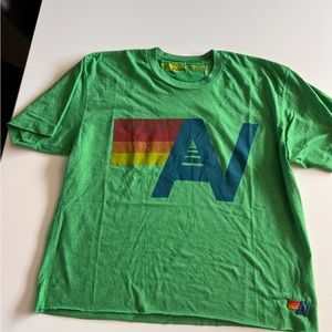 Aviator Nation Green Boyfriend Tee M